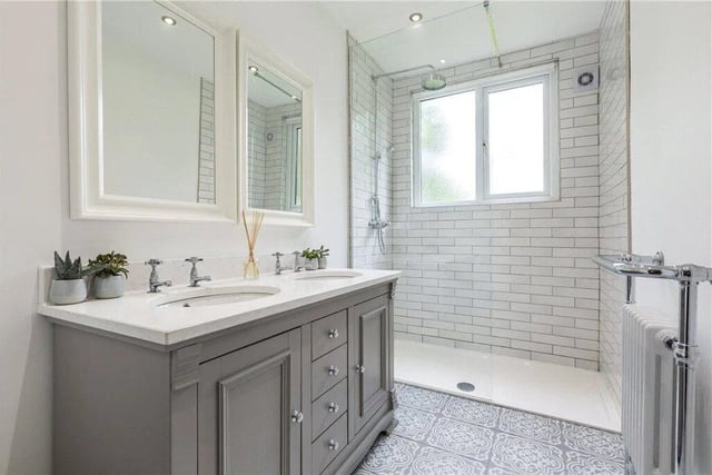 On the first floor there is a luxury house bathroom, along with a modern shower room and three double bedrooms.