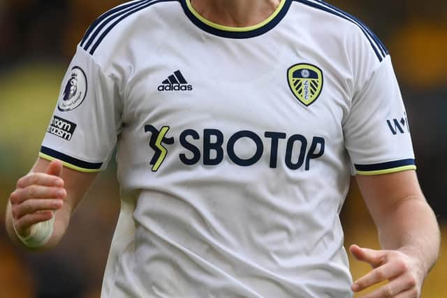 Leeds United's shirt sponsorship deal with betting firm SBOTOP will come to an end before the beginning of the 2025/26 campaign (Photo by Shaun Botterill/Getty Images)