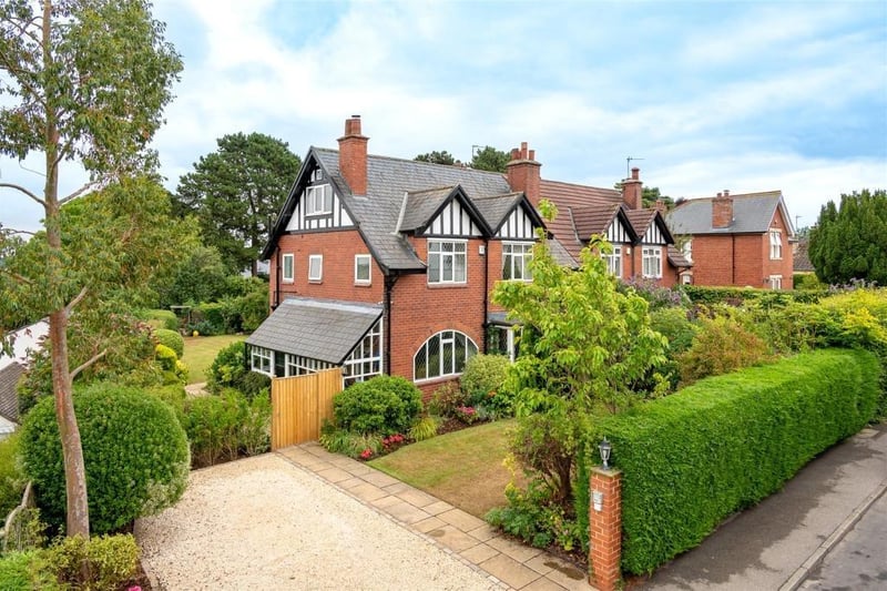 This period home in the village of Collingham has far-reaching views. Accommodation includes a bay-fronted living room with traditional gas fire, a dining room and recently appointed breakfast kitchen with adjoining sitting room, a guest w.c. and side porch.
Upstairs is a master bedroom with walk-in wardrobe, and modern en-suite, two further  bedrooms and a house bathroom, with two more bedrooms above. There are established gardens, and driveway parking.
Contact Furnell Residential, Leeds, on 01937 574685.