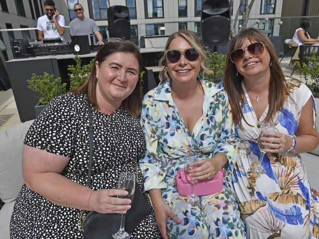 The Style Attic Summer Soiree at Moda New York Square. Pictured are Sarah Cooper, Sheryl Taylor and Simone Harrold.