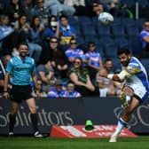 Leeds Rhinos' Rhyse Martin will hope to overhaul Marc Sneyd's goals and points tally for the season when Leeds Rhinos visit Salford Red Devils today. Picture by Jonathan Gawthorpe.