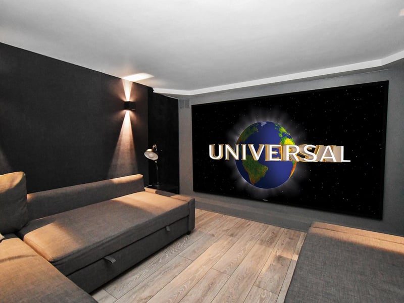 The cinema room is also found in the lower ground floor, which was converted from being a garage by the current owners.