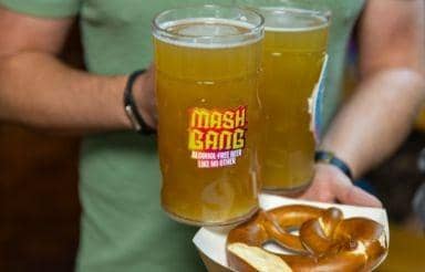 Hundreds gathered in Leeds to raise a stein of Mash Gang at the UK’s first sober Oktoberfest