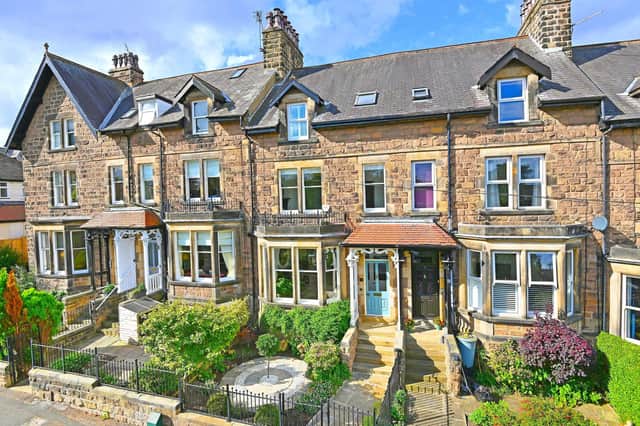 This five bedroom townhouse, with gardens, is for sale at £850,000.