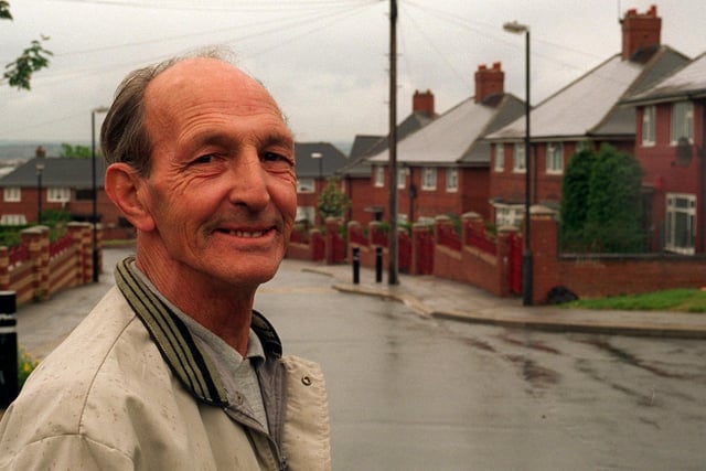This is Brian Mumby, chairman of the Halton Moor estate management committee.  Pictured in May 1997.
