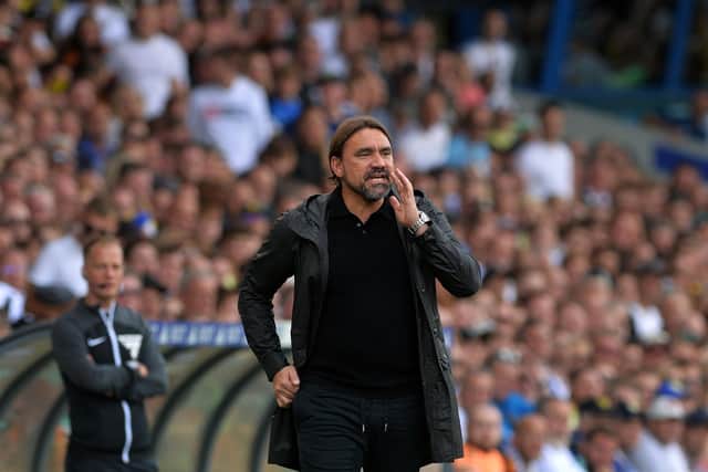 Leeds United v Sheffield Wednesday.United's Daniel Farke.2nd September 2023Picture Jonathan Gawthorpe