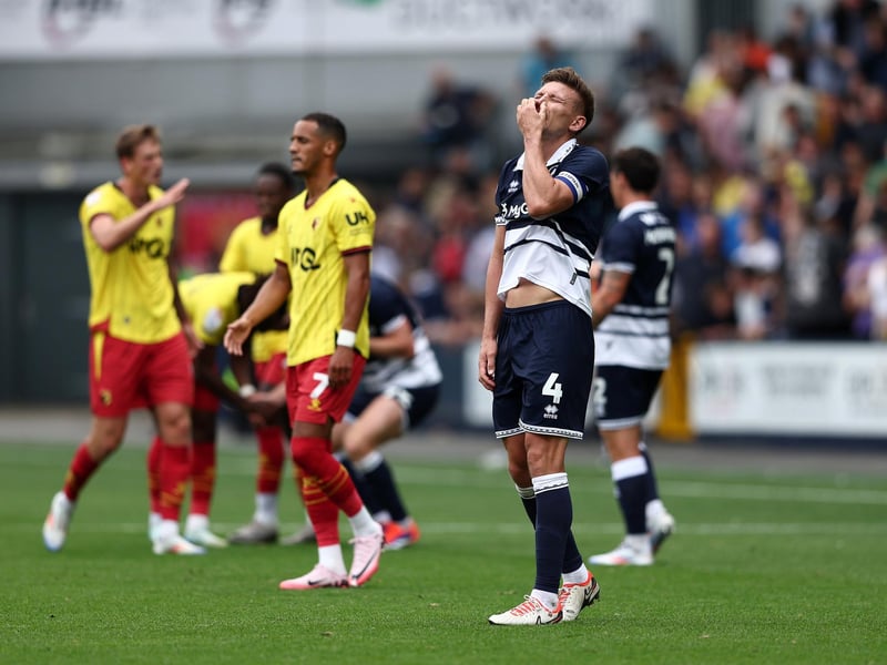 Millwall captain Hutchinson had been out injured since the start of October but returned to the bench for Sunday's clash against Burnley and the defender was brought on with one minute left.