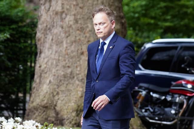 In an interview with the Daily Telegraph, Grant Shapps set out a series of plans, including stopping co-ordinated industrial action. Picture: Stefan Rousseau/PA Wire.