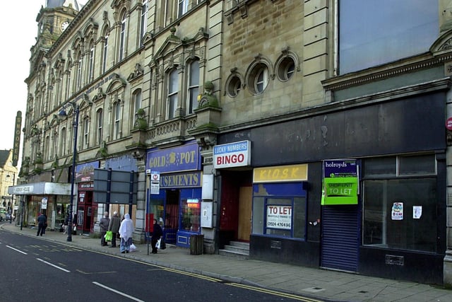 Boarded-up shops on Northgate in October 2002.