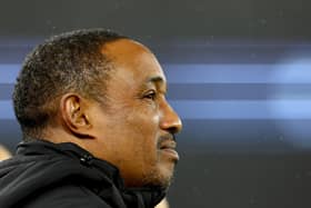 CARDIFF, WALES - FEBRUARY 17: Paul Ince of Reading FC looks on during the Sky Bet Championship between Cardiff City and Reading at Cardiff City Stadium on February 17, 2023 in Cardiff, Wales. (Photo by Dan Istitene/Getty Images)