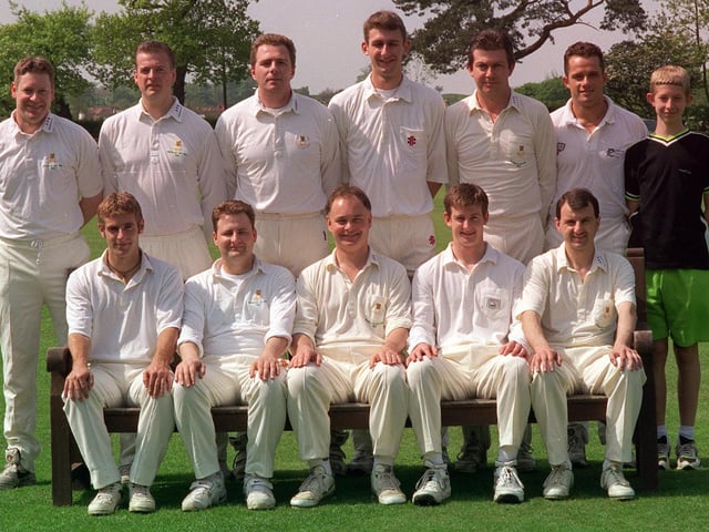 Adel of the Aire Wharfe League pictured in May 1998. Back row, from left are Bruce Rainford, David Standring, Mark Thomas, Neil Johnson, Dave Weston, Chris Seisun and Ian Hiley (scorer). Front row, from left, are Rob Bryan, Simon Wardley, Ian Jones, Mark Whitehead and Tony March.
