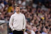 LEEDS, ENGLAND - AUGUST 24: Jesse Marsch, Manager of Leeds United reacts during the Carabao Cup Second Round match between Leeds United and Barnsley at Elland Road on August 24, 2022 in Leeds, England. (Photo by George Wood/Getty Images)