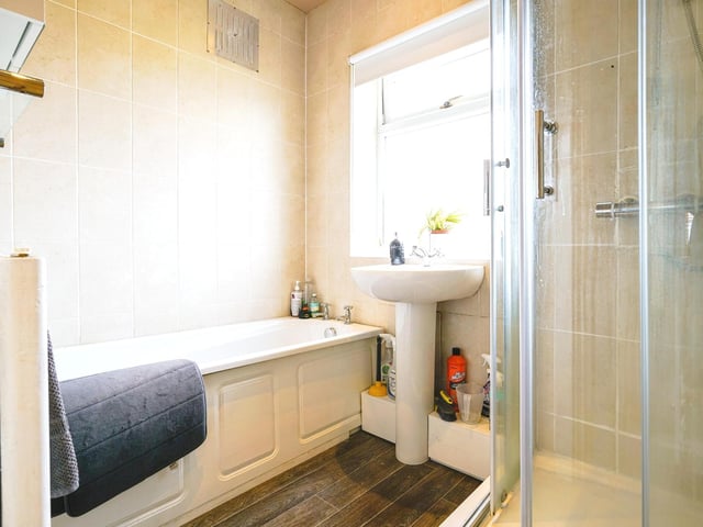 There is a separate toilet and a three piece bathroom suite comprising of a bath, shower cubicle and pedestal wash hand basin.