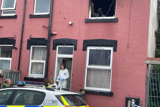 Police were called to a fire at an address on Bayswater Place in Harehills last night.