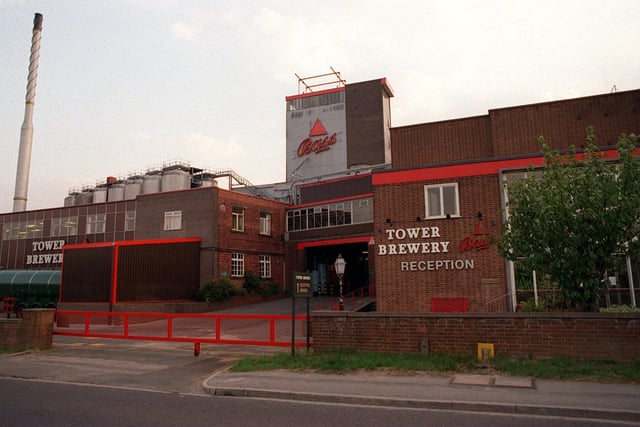 The Tower Brewery of Bass brewers pictured in August 1996.