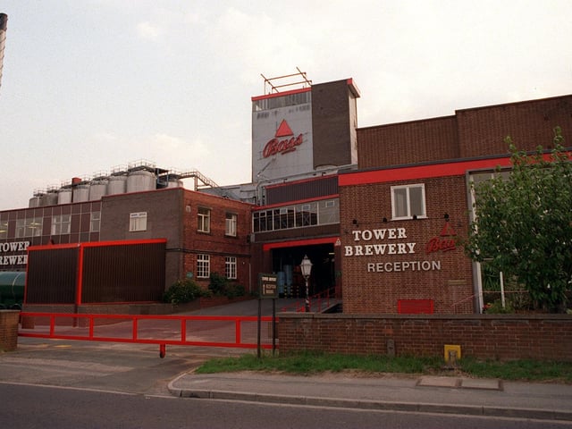 The Tower Brewery of Bass brewers pictured in August 1996.