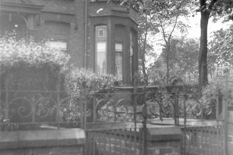 The property of Percy Bickerdike, masseur, on Beeston Road, adjacent to Cross Flatts Park, in July 1936.