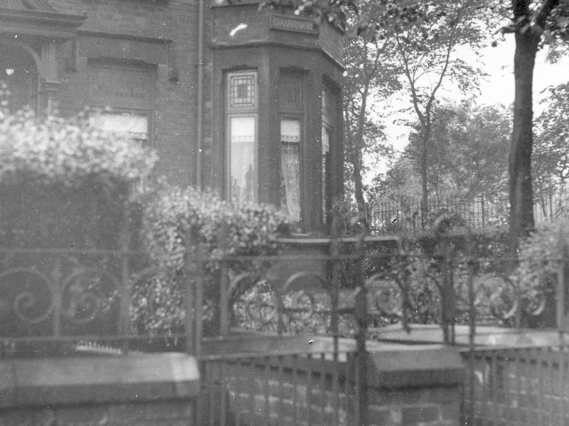 The property of Percy Bickerdike, masseur, on Beeston Road, adjacent to Cross Flatts Park, in July 1936.