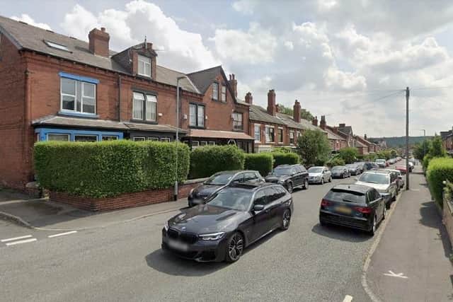 The gang chased the male to a home on Cross Flatts Avenue in Beeston (pic from Google Maps)