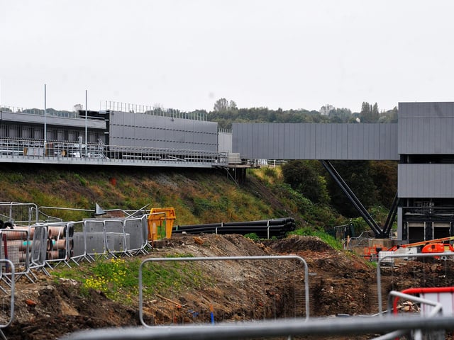 Due to open in early 2024, the new £26m White Rose station, will be a two-platform station providing improved access to the adjacent White Rose office park, shopping centre and bus interchange.