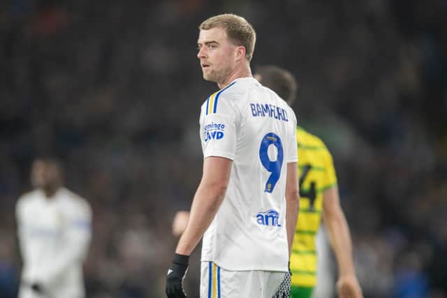 RELIABLE: Leeds United striker Patrick Bamford, pictured in Wednesday night's 1-0 victory against Championship visitors Norwich City at Elland Road, in which his only goal of the game took his tally to four in the last five outings. Picture by Tony Johnson.