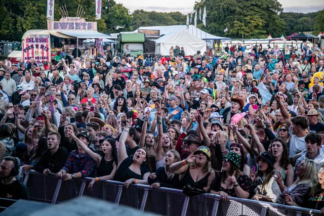 Tribfest Crowd in full voice. Pic Dave Lofthouse