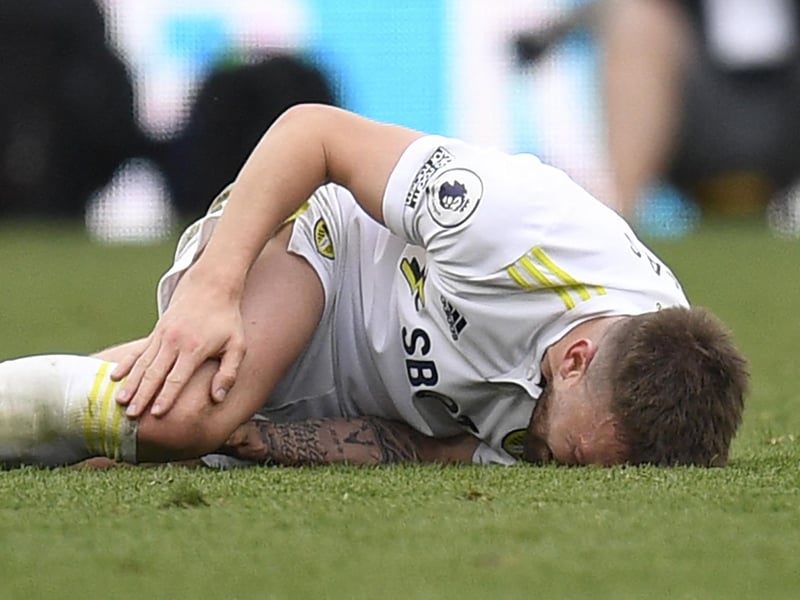 Dallas' return from a horror leg fracture is yet to be given an expected timeframe while he continues his rehabilitation at Thorp Arch. Despite retirement rumours circulating online, the Northern Irishman moved quickly to deny such reports, stating they were 'fake news'. Dallas is contracted at Elland Road until next summer. (Photo by OLI SCARFF/AFP via Getty Images)