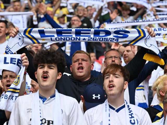 Leeds United's fans at Wembley