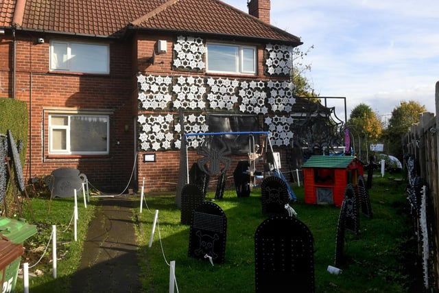 This decorated house on Orchard Road, Cross Gates, has been turned into a Halloween Walk Through that is open to the public to raise funds for Martin House Children’s Hospice.