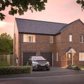 Final homes – the Cromford (CGI of house type) is one of the remaining homes for sale at Strawberry Fields, Carlton