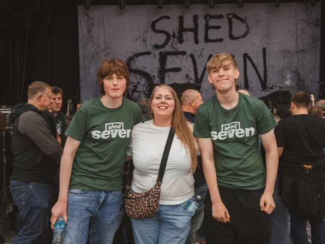 Shed Seven fans at The Piece Hall. Photos courtesy of The Piece Hall and Cuffe and Taylor