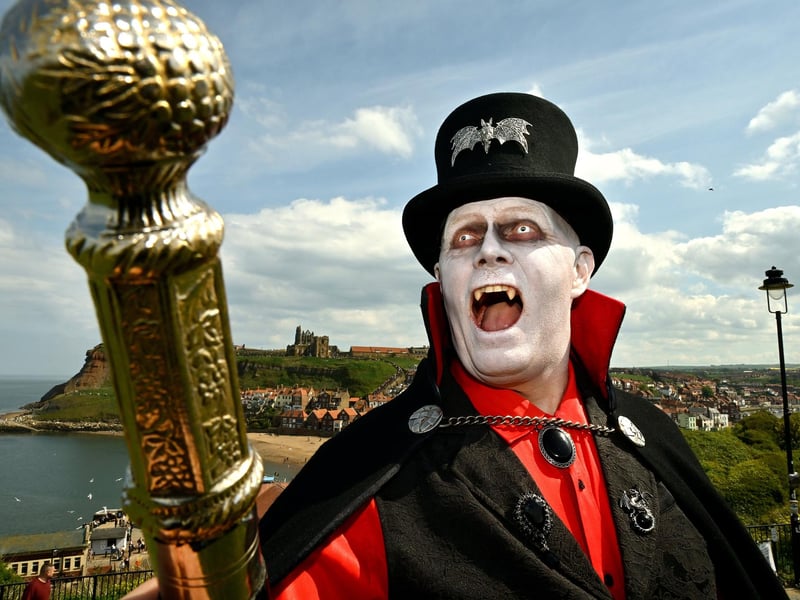 Vampires could be spotted unusually in bright sunshine across Whitby this weekend
