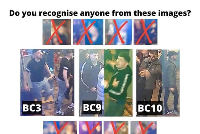 Police are appealing for help to identify three remaining suspects. Picture: WYP