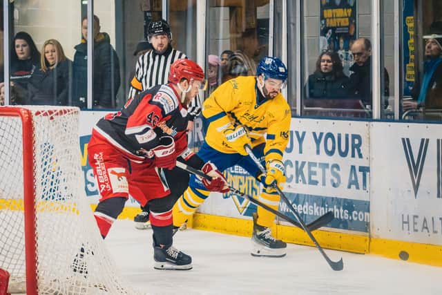 TITLE RIVALS: Leeds Knights and Swindon Wildcats still have to play each other three times during the regular season. Picture: Rob Halls/Knights Media.