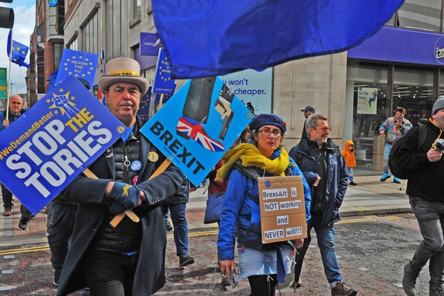 Organising the Leeds demonstration was the city’s pro-EU campaign group, Leeds for Europe.