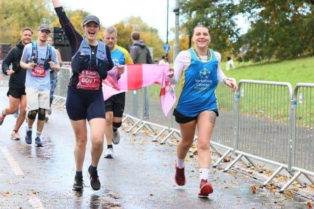 Jade Cox, from Leeds, running the Yorkshire Marathon for her family