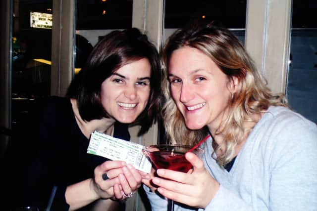 Kim Leadbeater with sister of Jo Cox.