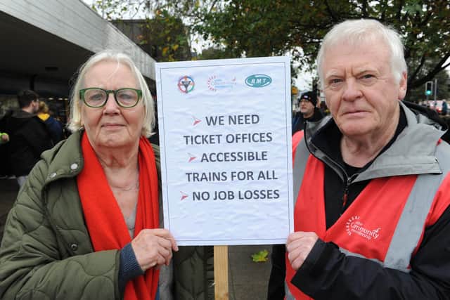 The protest was the idea of Unite Community member and local resident Margaret Batty. Picture: Steve Riding
