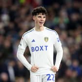 LEARNING CURVE: For 17-year-old Leeds United star Archie Gray, and one that he is relishing - be it in centre midfield or at right back. Photo by George Wood/Getty Images.