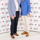 Mike with footballer Lee Sharpe