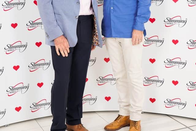Mike with footballer Lee Sharpe