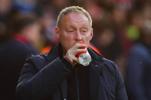 TRIPLE BLOW: For Nottingham Forest and boss Steve Cooper, above. Photo by GEOFF CADDICK/AFP via Getty Images.