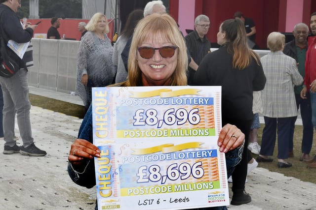 Karen Dodd had already won £2,000 playing the postcode lottery last year, when her husband "got jealous" and started playing too - meaning they got double the winnings on Saturday.  
"Always listen to your wives, girlfriends or partners," Karen said. "We know what we’re talking about!”