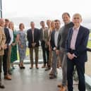 From left to right... Gaius Powell, Chris Crystal, James Kinnaird, Victoria Quinn, Jennifer Cooke, Senior Partner, Chris Grocock, Luke Rees, Chief Executive, Robin Simmonds, Caroline Neadley, Nick Shaw, Paul Horton and David Tonge
