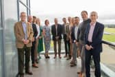 From left to right... Gaius Powell, Chris Crystal, James Kinnaird, Victoria Quinn, Jennifer Cooke, Senior Partner, Chris Grocock, Luke Rees, Chief Executive, Robin Simmonds, Caroline Neadley, Nick Shaw, Paul Horton and David Tonge