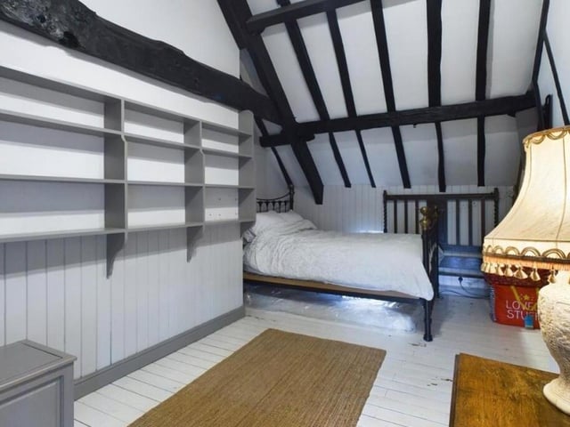 The second of the quirky cottage bedrooms.