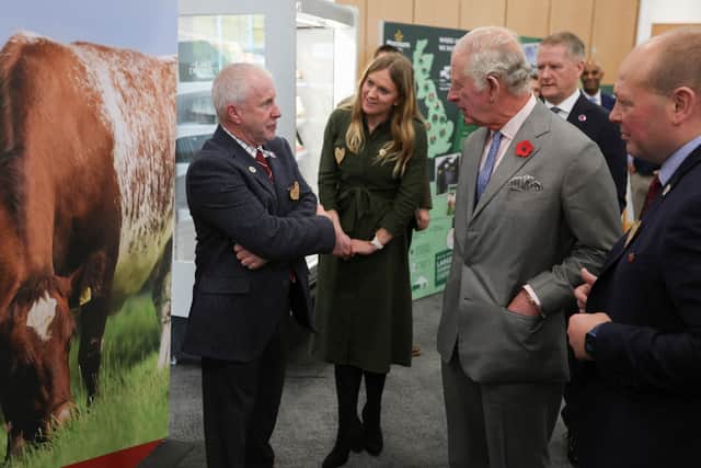 King Charles III is visiting Yorkshire - pictured here at the Morrisons HQ in Bradford (Photo: Russell Cheyne/PA Wire)