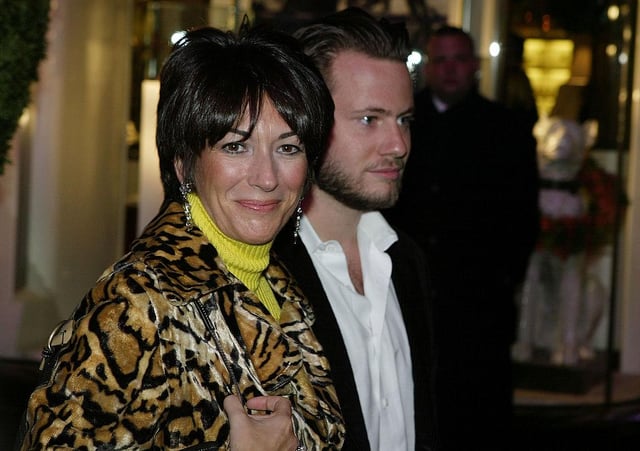 Socialite Ghislaine Maxwell with an unidentified male companion in 2003 (Photo: Mark Mainz/Getty Images)