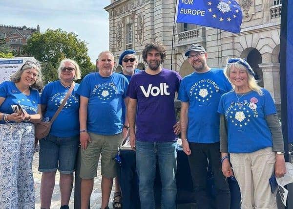 Leeds for Europe with Sven Franck of Volt, a pan-European political movement.
