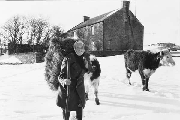 Yorkshire farmer Hannah Hauxwell living in isolation pictured in September 1988.